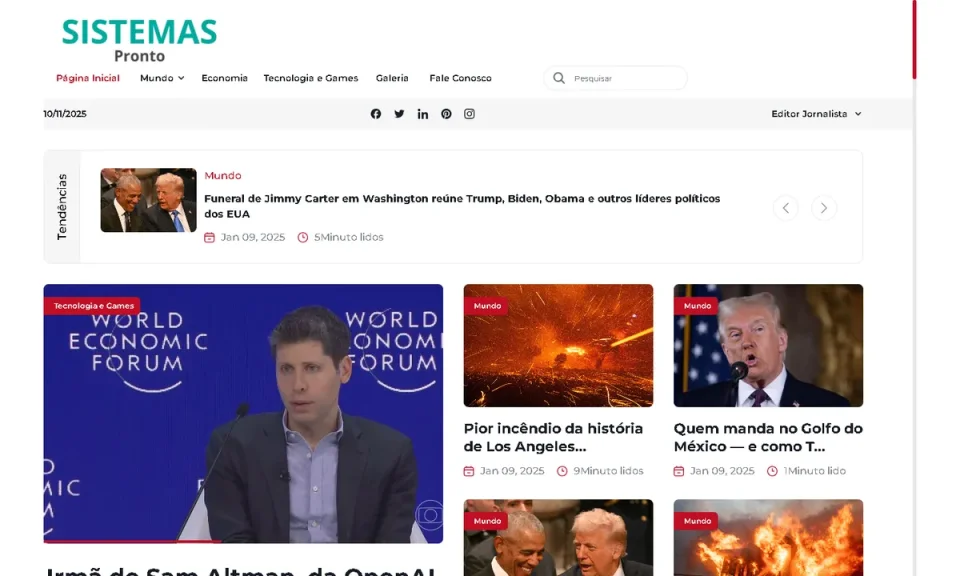 Portal de Notícias PHP CMS Laravel