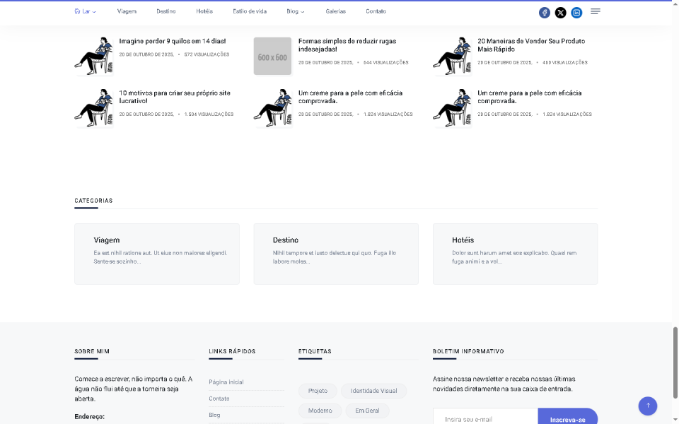Script de Blog Laravel Limpo