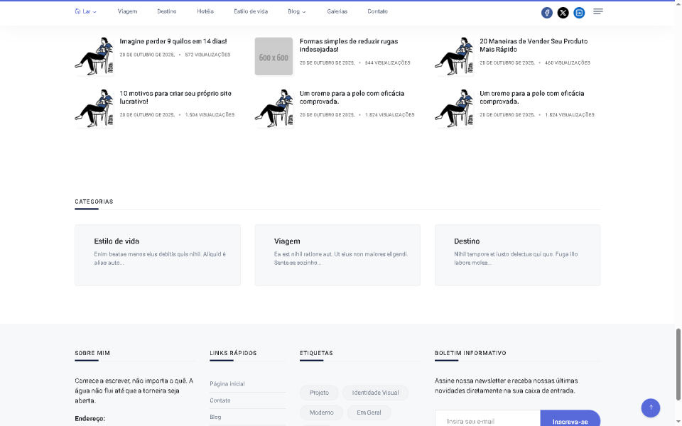 Script de Blog Laravel Limpo